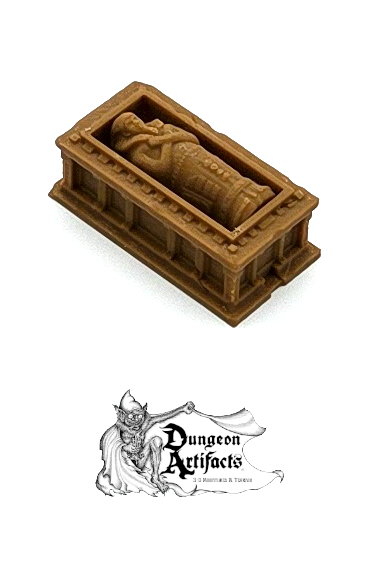 Egyptian Sarcophagus - 28mm 32mm Empire of Scorching Sands Wargaming Terrain D&D, DnD - Only-Games
