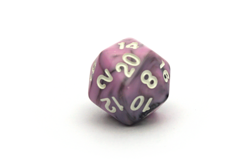 Elemental Dice | Black & Pink - Only-Games