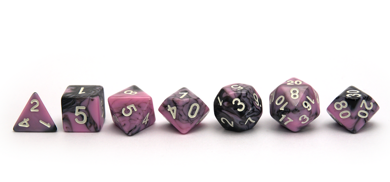 Elemental Dice | Black & Pink - Only-Games
