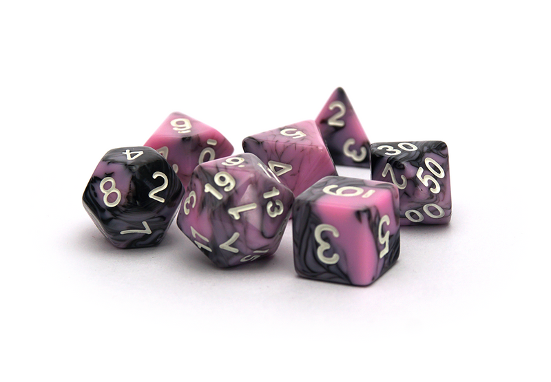 Elemental Dice | Black & Pink - Only-Games