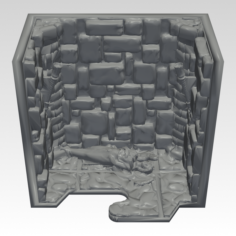 INSTADUNGEON™ Fantasy Expansion B1 - Narrow/Single Spaced - Tiles 1B-5B: gaming terrain tiles compatible with D&D, Pathfinder and more