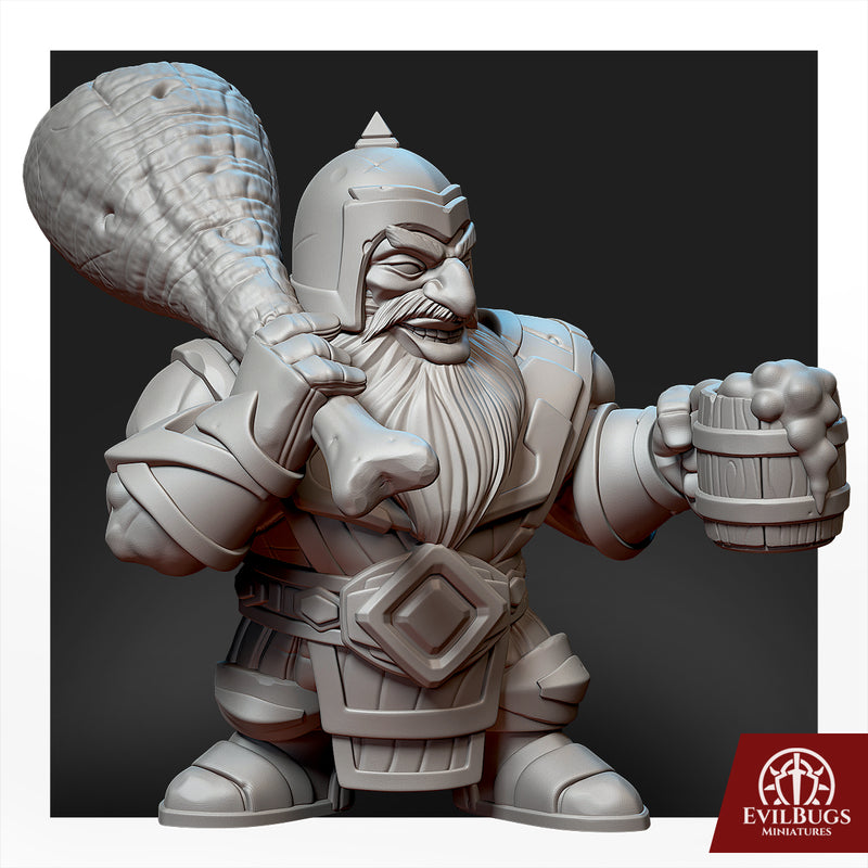 Dwarfs Squad 02 28mm/32mm/54mm - Only-Games