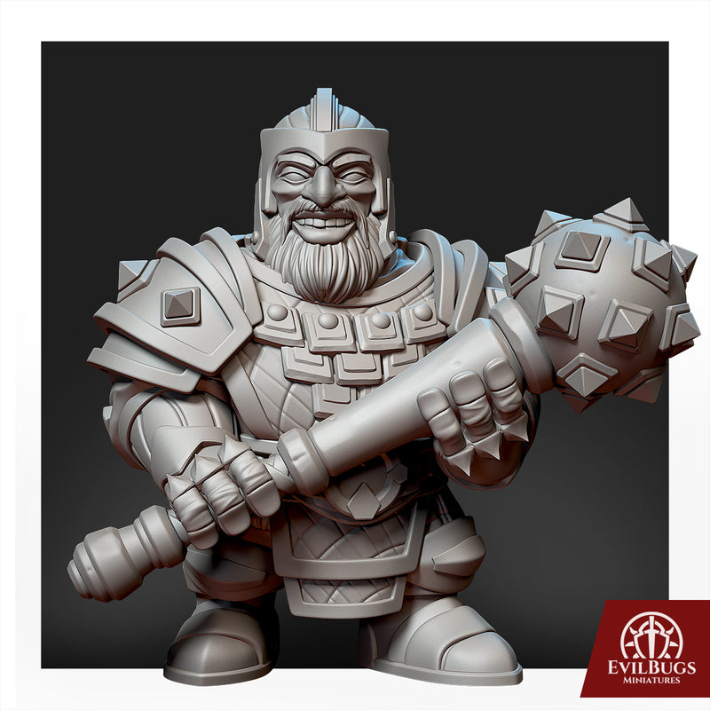 Dwarfs Squad 02 28mm/32mm/54mm - Only-Games