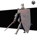 Exiled Knight 1 - Realsteone - Terrain Wargaming D&D DnD 32mm 40mm 54mm