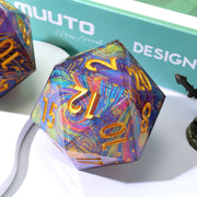 Gilded Cosmos | 33mm D20 | Oversized Art Core Dice - Only-Games