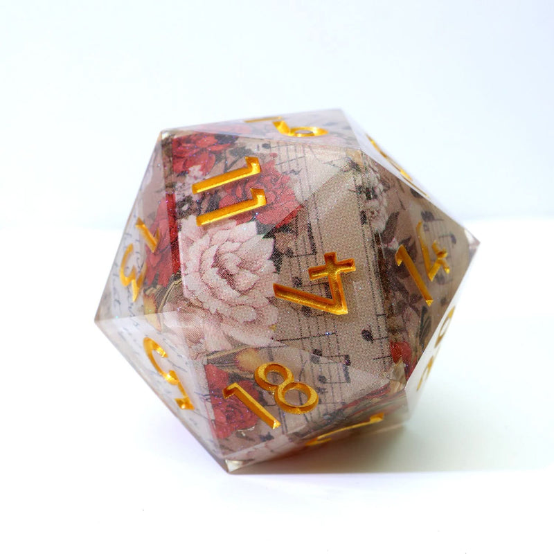 Sonnet of Thorns | 50mm D20 | Oversized Art Core Dice - Only-Games