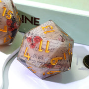 Sonnet of Thorns | 50mm D20 | Oversized Art Core Dice - Only-Games