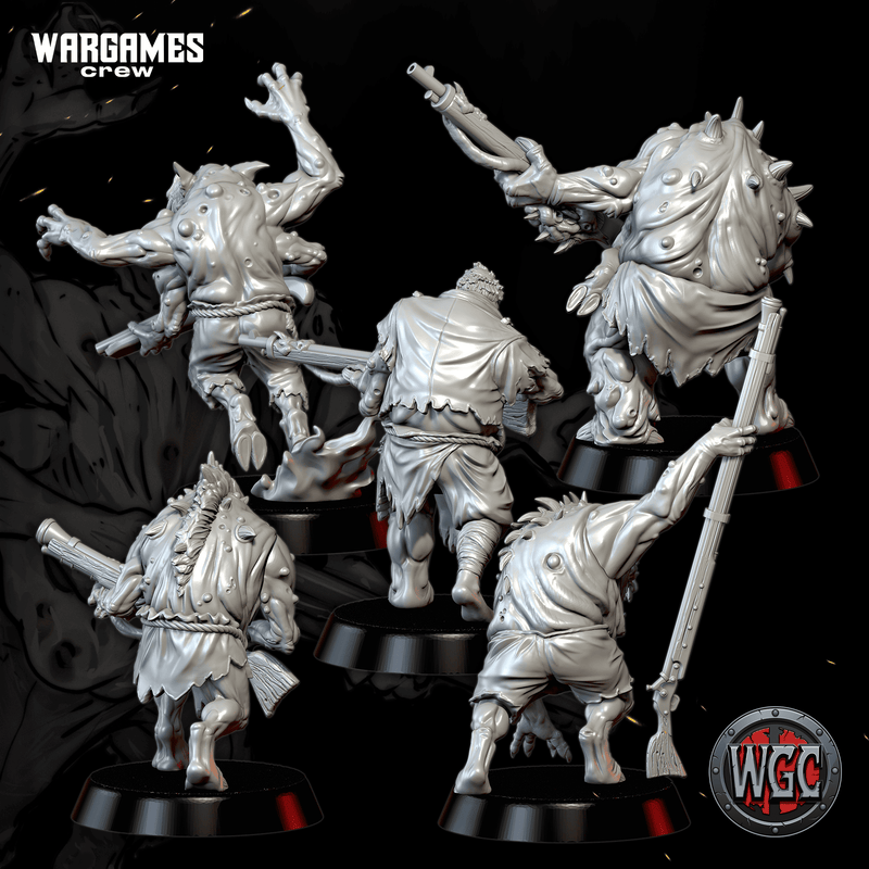 Funeral-Bound Serfs (shooting) x5 (Thralls)