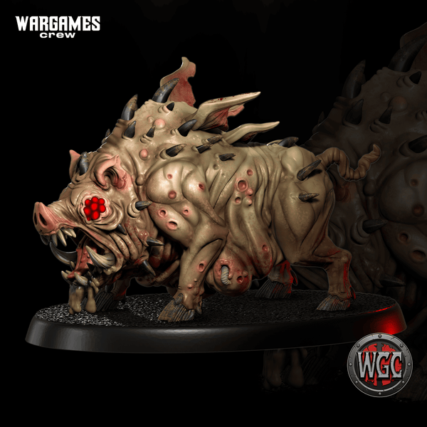 STRAY PIG VANGUARD 3作品 / ROUAGE Lab Funeral Hell Pig #3 (Hound) - Wargames Crew - Miniatures by Only