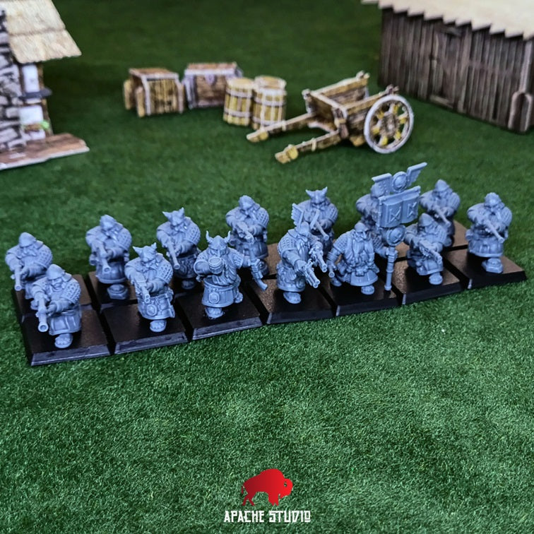 Forgeborn Clan: Crossbowmen / Arquebusiers (dwarf unit) - Only-Games
