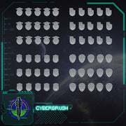Shouldershields with Roman numerals - Only-Games