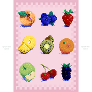32 BIT Summer Fruits Art Print - Only-Games