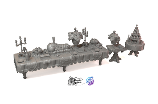 Feasting Tables - Royal Feast - CastNPlay Wargaming D&D DnD - Only-Games