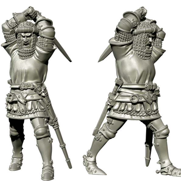Knight Slashing - 34mm - Only-Games