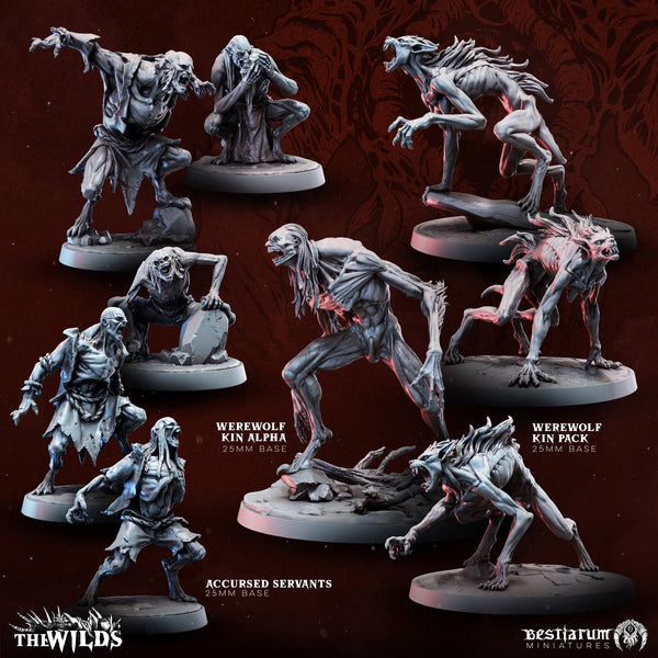 Feral Werewolves | Bestiarum | Wargaming DnD Miniatures