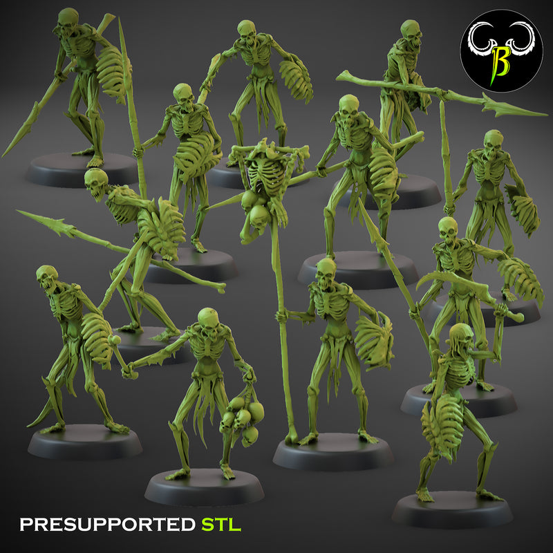 Flesh Skeleton with lance