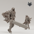 Forlorn Knight - Realsteone - Terrain Wargaming D&D DnD 32mm 40mm 54mm