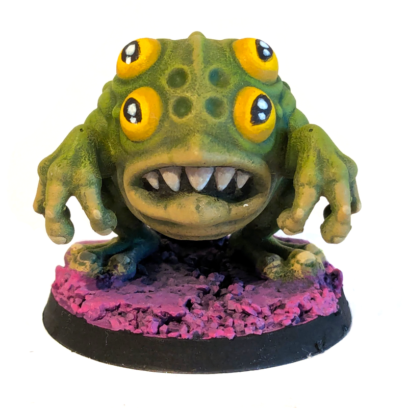 Dark Fantasy Frogman Monster Miniature STL for Tabletop RPGs