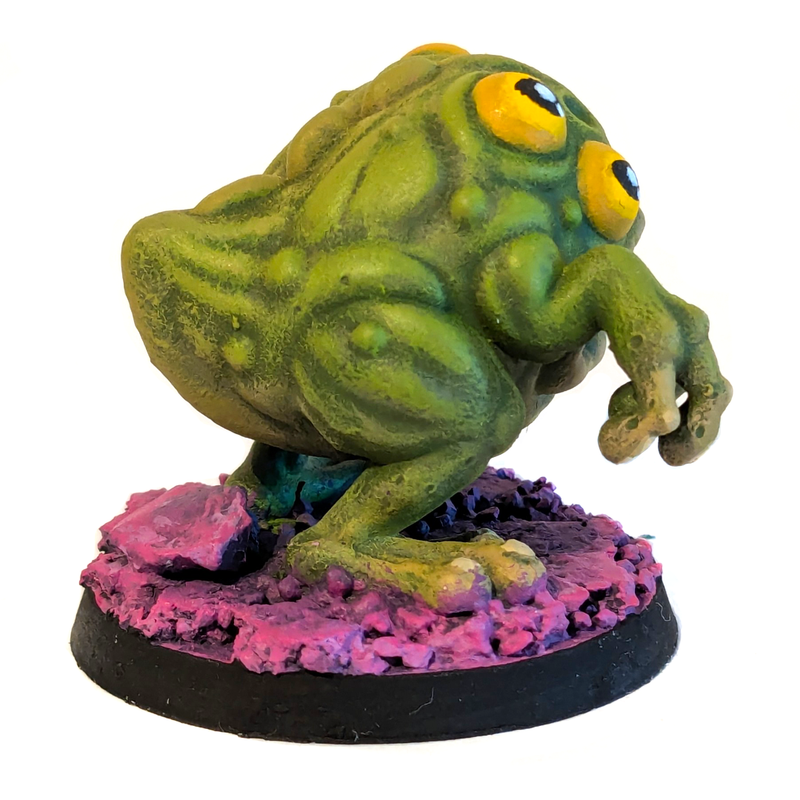 Dark Fantasy Frogman Monster Miniature STL for Tabletop RPGs