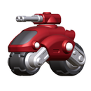 Sci-Fi Chibi Tank FDM Tabletop Miniature Multipart No-Paint Wargaming Tank