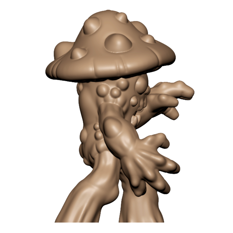 Dark Fantasy Fungus Folk Tabletop Miniatures 32mm Two STL Pack - Only-Games