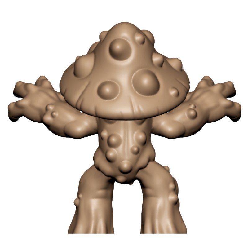 Dark Fantasy Fungus Folk Tabletop Miniatures 32mm Two STL Pack - Only-Games
