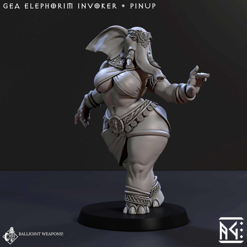 Gea, Elephorim Invoker - Pinup (Elephorim Ivory Sentinels) - Only-Games
