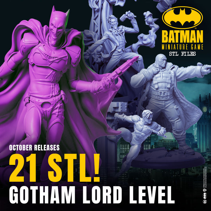 Gotham Lord October 2025- 21 MINIATURES - JOKER_BAT-ARMOR - Batman Miniature Game - Only-Games