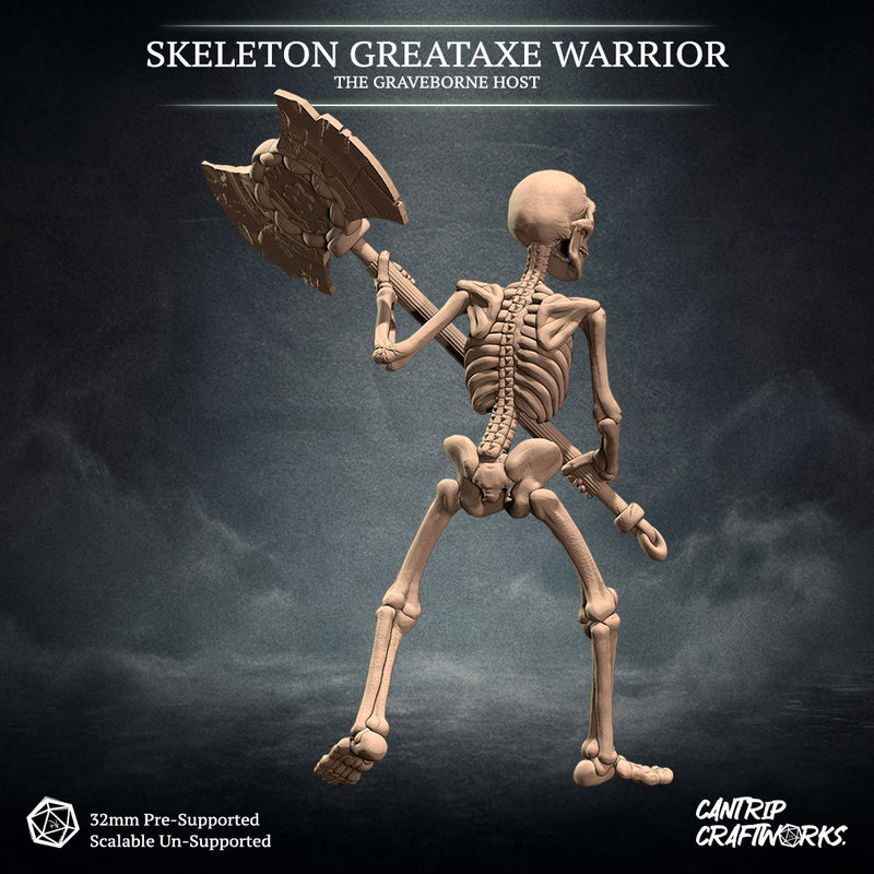 Skeleton Greataxe Warrior, The Graveborne Host
