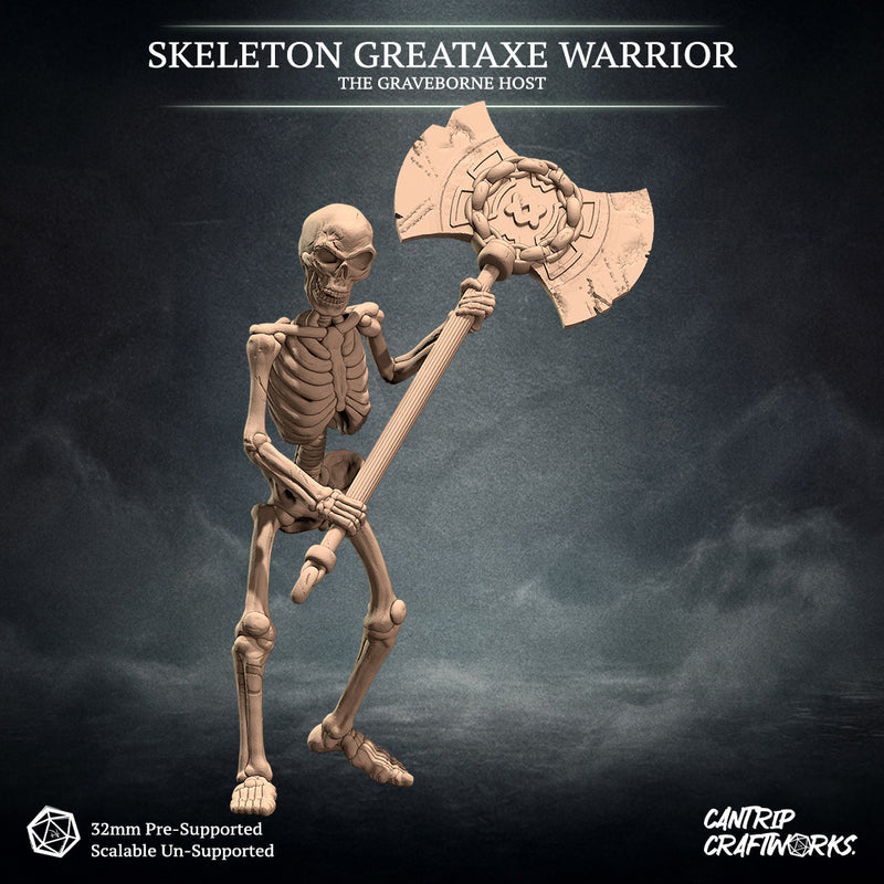 Skeleton Greataxe Warrior, The Graveborne Host