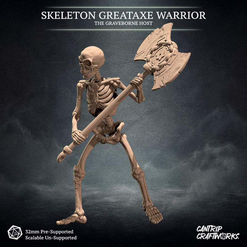 Skeleton Greataxe Warrior, The Graveborne Host