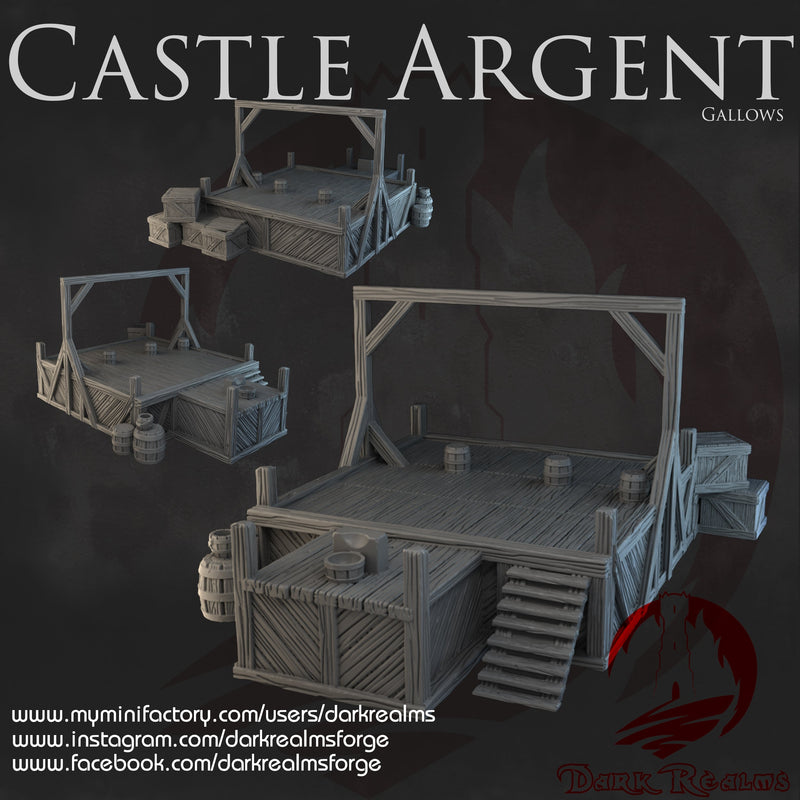 Gallows - Castle Argent - Dark Realms Terrain Wargaming D&D DnD - Only-Games