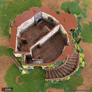 Gardeners Guildhall W/ Treehouse - Rise of the Halflings - Printable Scenery - Terrain, Wargaming, D&D, DnD - Only-Games