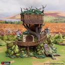 Gardeners Guildhall W/ Treehouse - Rise of the Halflings - Printable Scenery - Terrain, Wargaming, D&D, DnD