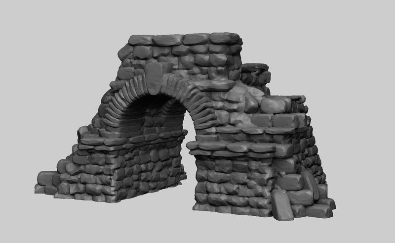 Ruined Gateway - Denizens Of Fantasy - Dark Realms Terrain Wargaming D&D DnD - Only-Games
