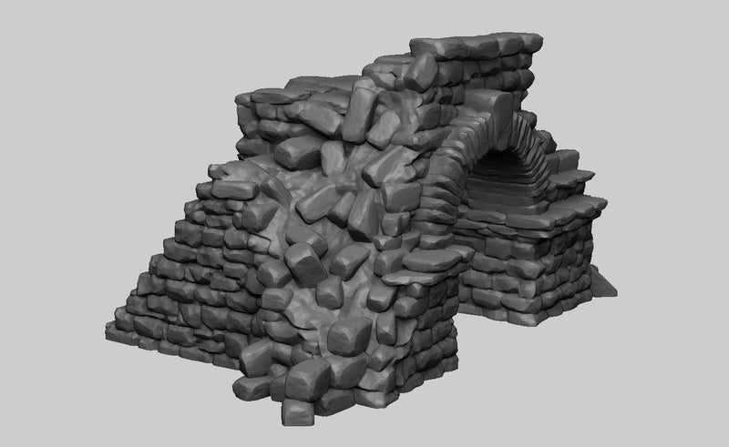 Ruined Gateway - Denizens Of Fantasy - Dark Realms Terrain Wargaming D&D DnD - Only-Games
