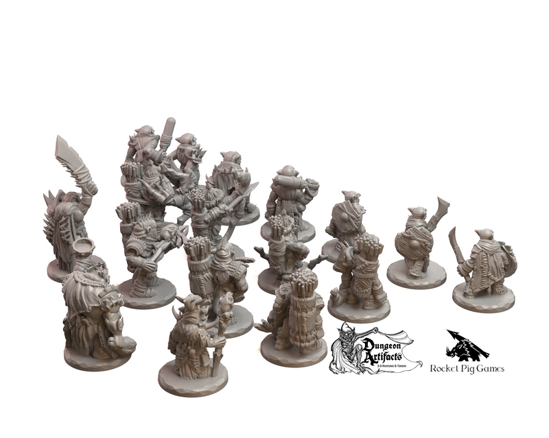 Goblin Army - Miniatures Monster Rocket Pig Games D&D DnD - Only-Games