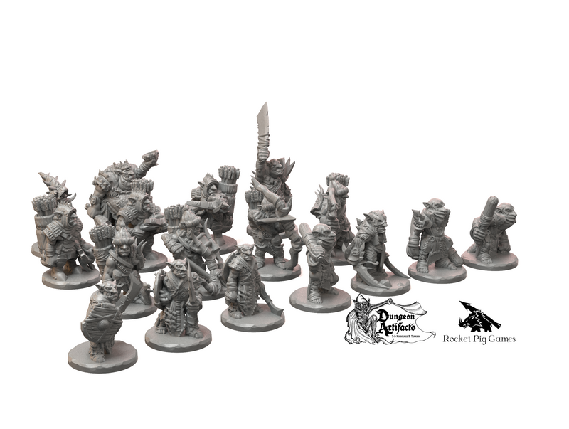 Goblin Army - Miniatures Monster Rocket Pig Games D&D DnD - Only-Games