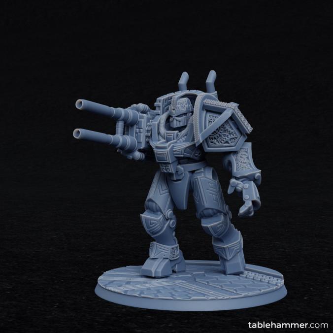 Clockwork Ancient - Space Dwarf golem mech - Only-Games