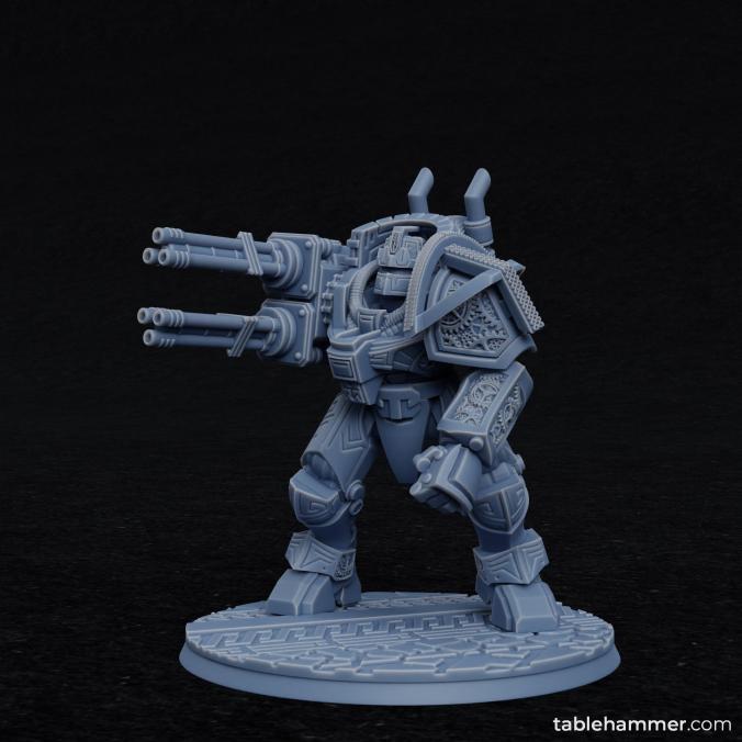 Clockwork Ancient - Space Dwarf golem mech - Only-Games