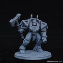 Clockwork Ancient - Space Dwarf golem mech - Only-Games