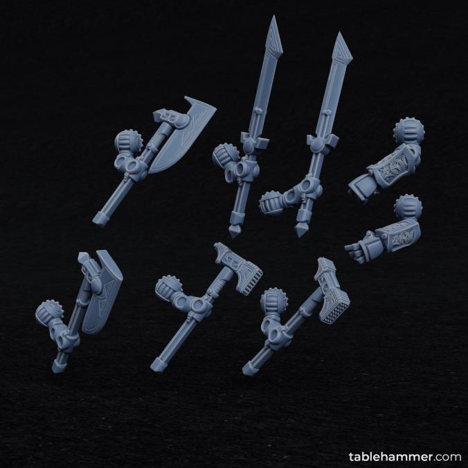 Clockwork Ancient - Space Dwarf golem mech - Only-Games