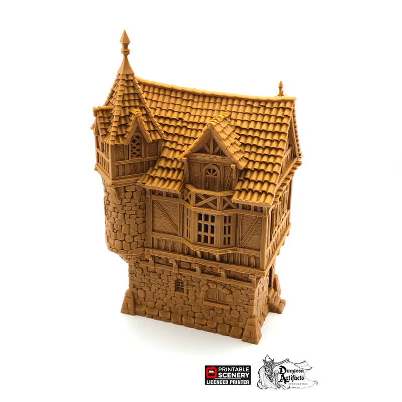 The Governor's Mansion - The Lost Islands - Printable Scenery Wargaming Terrain D&D, DnD - Only-Games