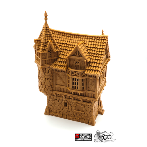 The Governor's Mansion - The Lost Islands - Printable Scenery Wargaming Terrain D&D, DnD - Only-Games