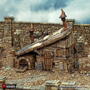 Grave Diggers Hut - Cities of Ramshackle and Ruin - Printable Scenery - Terrain, Wargaming, D&D, DnD - Only-Games