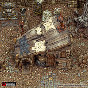 Grave Diggers Hut - Cities of Ramshackle and Ruin - Printable Scenery - Terrain, Wargaming, D&D, DnD - Only-Games
