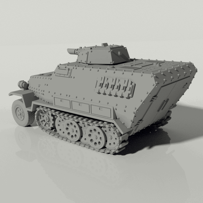 Grim 251 Transport | Artillery Support | Popular as a proxy for tanks from the Imperial Guard - Only-Games