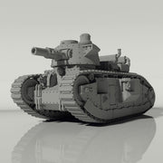 Grim Char 2C Heavy Tank | WWII inspired sci-fi battle tank for Wargaming - Only-Games