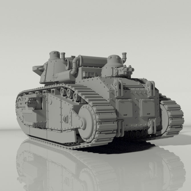 Grim Char 2C Heavy Tank | WWII inspired sci-fi battle tank for Wargaming - Only-Games