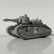 Grim Char 2C Heavy Tank | WWII inspired sci-fi battle tank for Wargaming - Only-Games